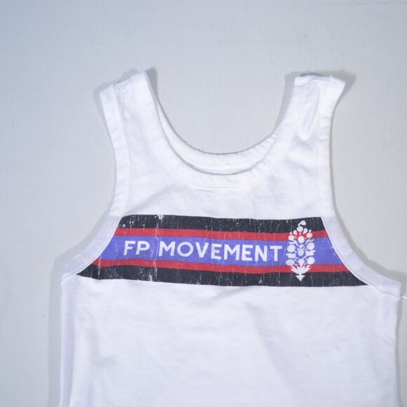 NEW FREE PEOPLE BACK TO BASICS LOGO TANK TOP, SMALL - Picture 4 of 8